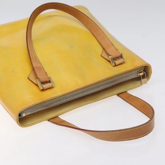 LOUIS VUITTON Monogram Vernis Houston Hand Bag Gris M91053 LV Auth th6218 - Picture 8 of 16